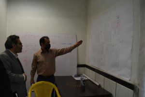 بازدید بهمنی شهردار ملارد از واحد ممیزی شهرداری ملارد 