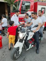پرسنل آتش نشانی ملارد با  پخش شربت عید سعید غدیر را جشن گرفتند