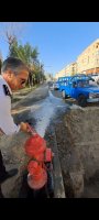 بهره برداری از شیر هیدرانت آتش نشانی شهرداری ملارد 