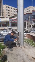 اجرای رفع مشکلات روشنایی در بوستانها و معابر سطح شهر (بدلیل سرقت کابلها) 