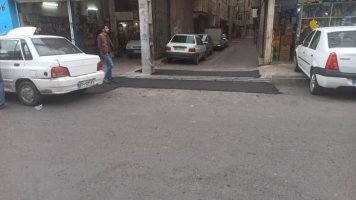 اجرای عملیات روکش آسفالت کوچه های ۲۲ و ۲۳ خیابان آیت الله کاشانی