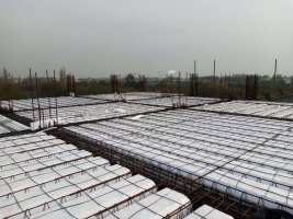 اجرای بتن ریزی سقف پروژه خانه فرهنگ 