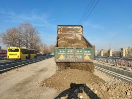 اجرای عملیات زیرسازی بلوار طبیعت خوشنام