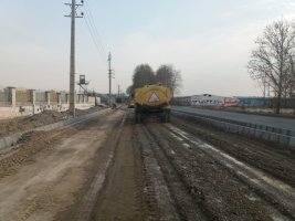 اجرای عملیات زیرسازی بلوار طبیعت خوشنام