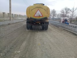 اجرای عملیات زیرسازی بلوار طبیعت خوشنام