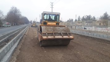 اجرای عملیات زیرسازی بلوار طبیعت خوشنام