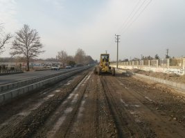 اجرای عملیات زیرسازی بلوار طبیعت خوشنام