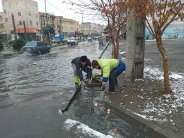 آماده باش کامل مدیریت شهری ملارد همزمان با بارش برف و باران