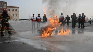 برگزاری مانور زلزله به مناسبت روز ایمنی در برابر زلزله و کاهش اثرات بلایای طبیعی