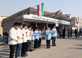 برپایی تجمع پرچمداران بصیرت در مصلی نمازجمعه شهر ملارد