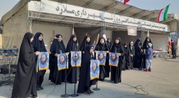 برپایی تجمع پرچمداران بصیرت در مصلی نمازجمعه شهر ملارد