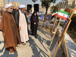 برپایی تجمع پرچمداران بصیرت در مصلی نمازجمعه شهر ملارد