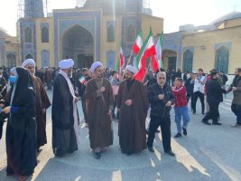 برپایی تجمع پرچمداران بصیرت در مصلی نمازجمعه شهر ملارد