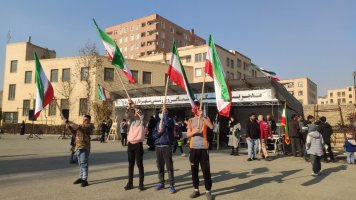 برپایی تجمع پرچمداران بصیرت در مصلی نمازجمعه شهر ملارد