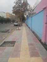 آغاز اجرای عملیات کفپوش در پیاده‌روی خیابان آمنه ضلع شمالی