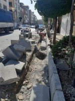اجرای عملیات دیوارکشی و جدول گذاری خیابان های شهرملارد