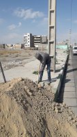 اجرای کاشت نهال غیر مثمر در بلوار شهید مطهری  