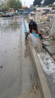 تلاش شبانه روزی پرسنل معاونت خدمات شهری و زیست محیطی شهرداری ملارد در رفع آب گرفتگی و مهار آبهای سطحی شهر ملارد