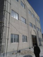 اجرای نمای شسته ساختمان اداری گلزار شهدای شهرداری ملارد