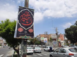 فضا سازی شهری بمناسبت محرم ابا عبدالله الحسین(ع) توسط شهرداری ملارد