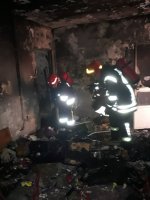 عملیات اطفاء حریق در یک آپارتمان مسکونی توسط پرسنل سازمان اتش نشانی ملاردانجام شد