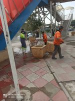  نظافت کامل ایستگاه تاکسی تحت نظارت سازمان حمل و نقل بار و مسافر شهرداری ملارد