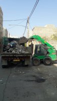 تسطیح و نخاله برداری زمین های خالی خیابانهای پامچال، پروانه و اسدی ملارد