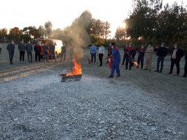 آموزش دوره مقدماتی آتش نشانی به پرسنل شرکت تولیدی سیماران