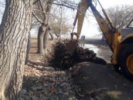 لایروبی کانال انتقال آبهای سطحی باغ عمارت ملارد