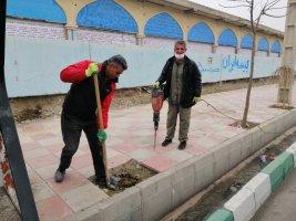 نصب تابلو و مشخص نمودن محدوده ایستگاه، تاکسی و اتوبوس مارلیک 