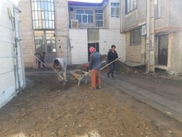 عملیات زیرسازی و آسفالت کوچه دوم در خیابان کسری شروع گردید.