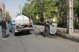 فعالیت پرسنل خدوم شهرداری در جمعه جهادی دیگر 