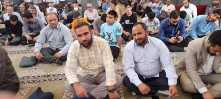  مراسم عقد چهار زوج جوان شهر ملارد در مصلی نماز جمعه  