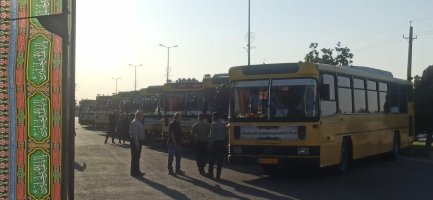 اعزام کاروان ناوگان اتوبوس رانی شهرداری ملارد به مرز مهران جهت خدمات رسانی به زائران اربعین حسینی(ع)
